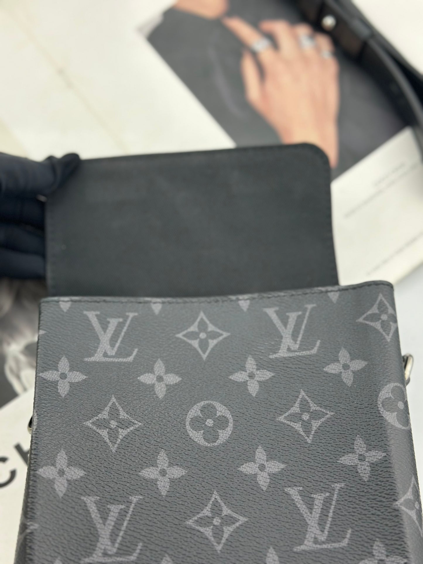 Louis Vuitton - Steamer Nano - Monogram Eclipse coated canvas with leather trim - Black - (mini)