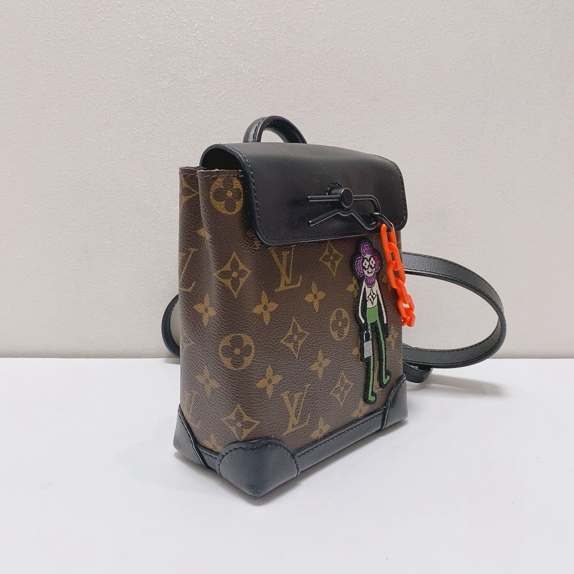 Louis Vuitton - Steamer Nano Scarecrow Bag - Monogram coated canvas with black cowhide leather trim - Brown - (mini)
