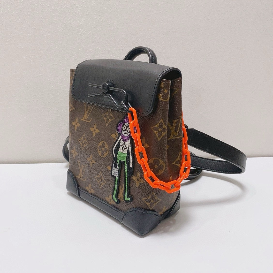 Louis Vuitton - Steamer Nano Scarecrow Bag - Monogram coated canvas with black cowhide leather trim - Brown - (mini)