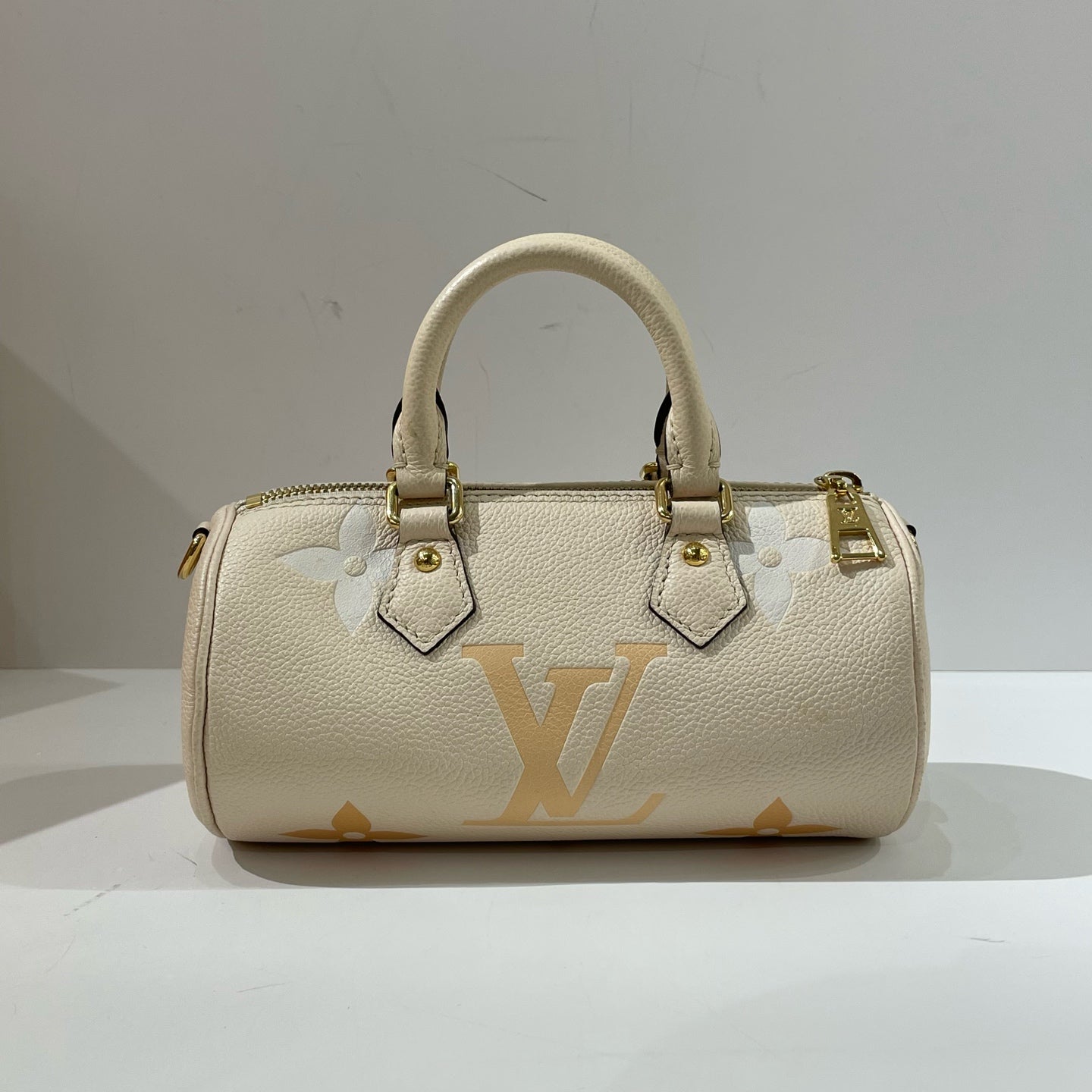 Louis Vuitton - Summer Papillon BB - Calfskin leather - Cream with Vanilla Yellow Monogram - (Small)