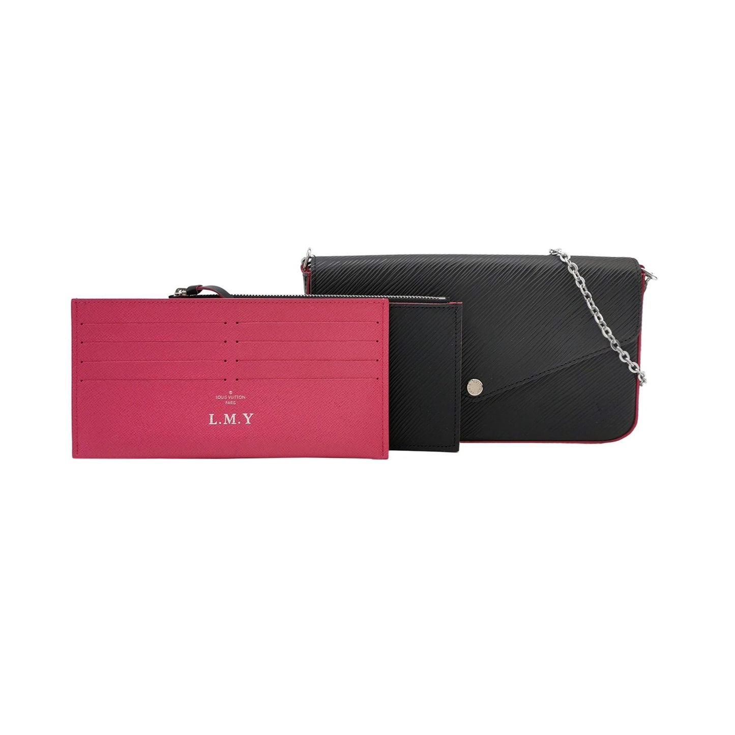 Louis Vuitton - Three-in-one Chain Bag - Epi leather - Black with Pink Accents - (Mini)
