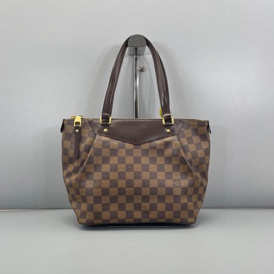 Louis Vuitton - Totally PM - Damier Ebene canvas with leather trim - Brown - (small)