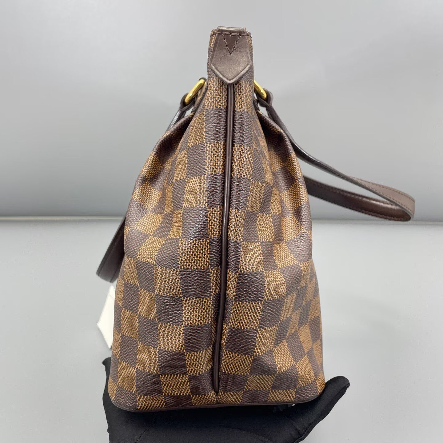 Louis Vuitton - Totally PM - Damier Ebene canvas with leather trim - Brown - (small)