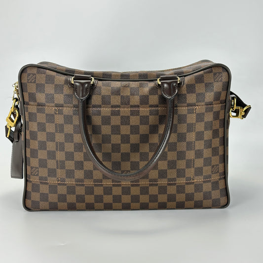 Louis Vuitton - Travel Bag - Damier Ebene coated canvas with leather trim - Brown - (large)