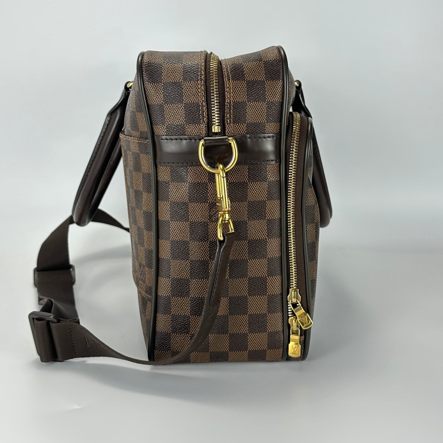Louis Vuitton - Travel Bag - Damier Ebene coated canvas with leather trim - Brown - (large)