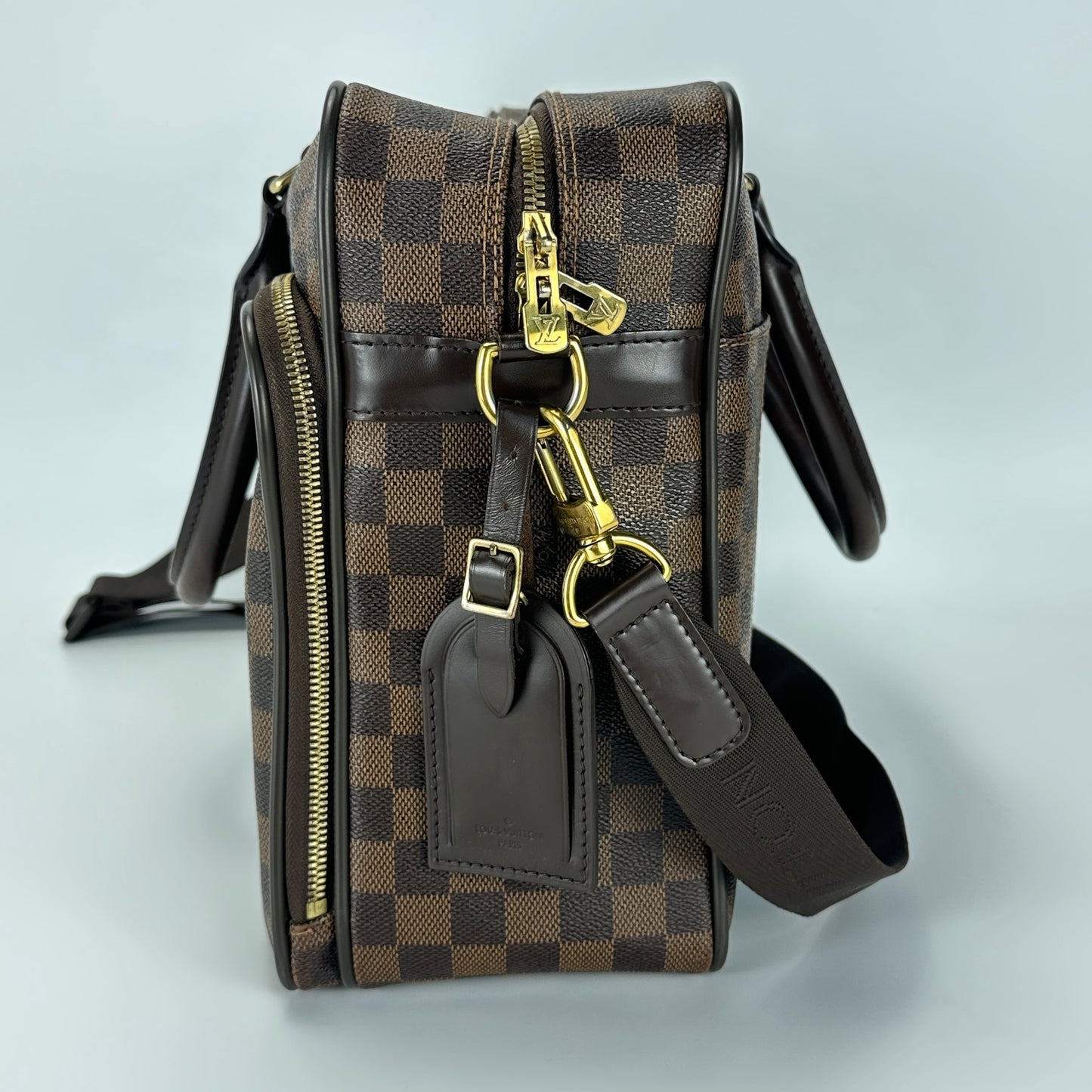 Louis Vuitton - Travel Bag - Damier Ebene coated canvas with leather trim - Brown - (large)