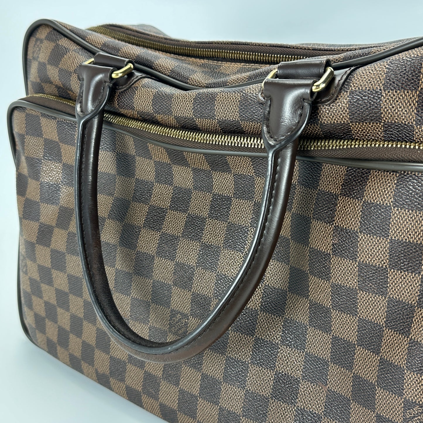Louis Vuitton - Travel Bag - Damier Ebene coated canvas with leather trim - Brown - (large)