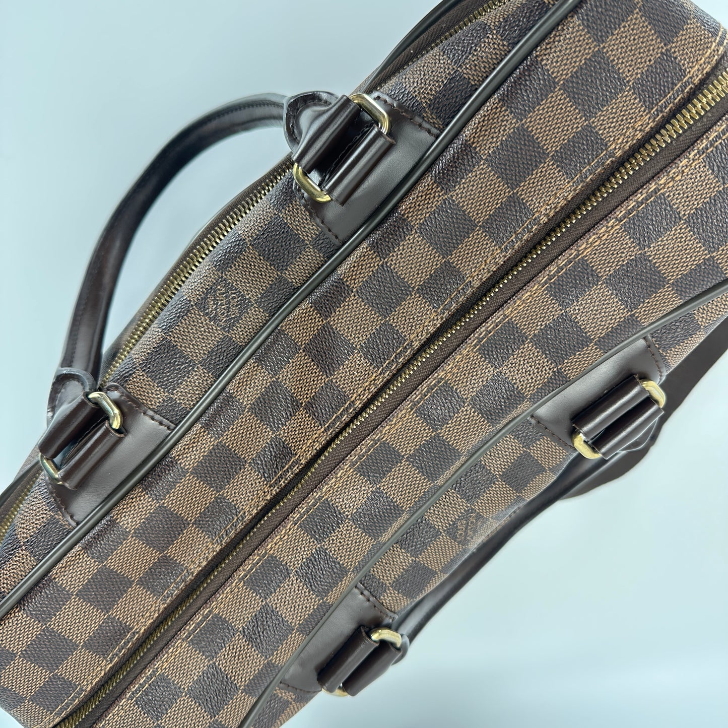 Louis Vuitton - Travel Bag - Damier Ebene coated canvas with leather trim - Brown - (large)