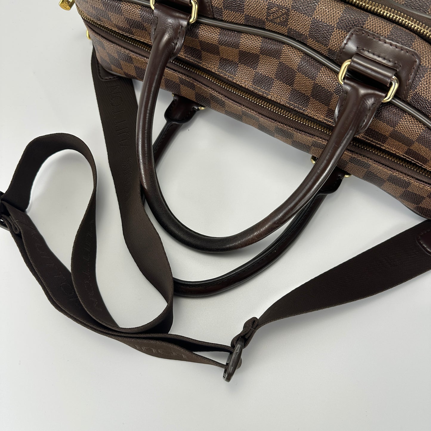 Louis Vuitton - Travel Bag - Damier Ebene coated canvas with leather trim - Brown - (large)
