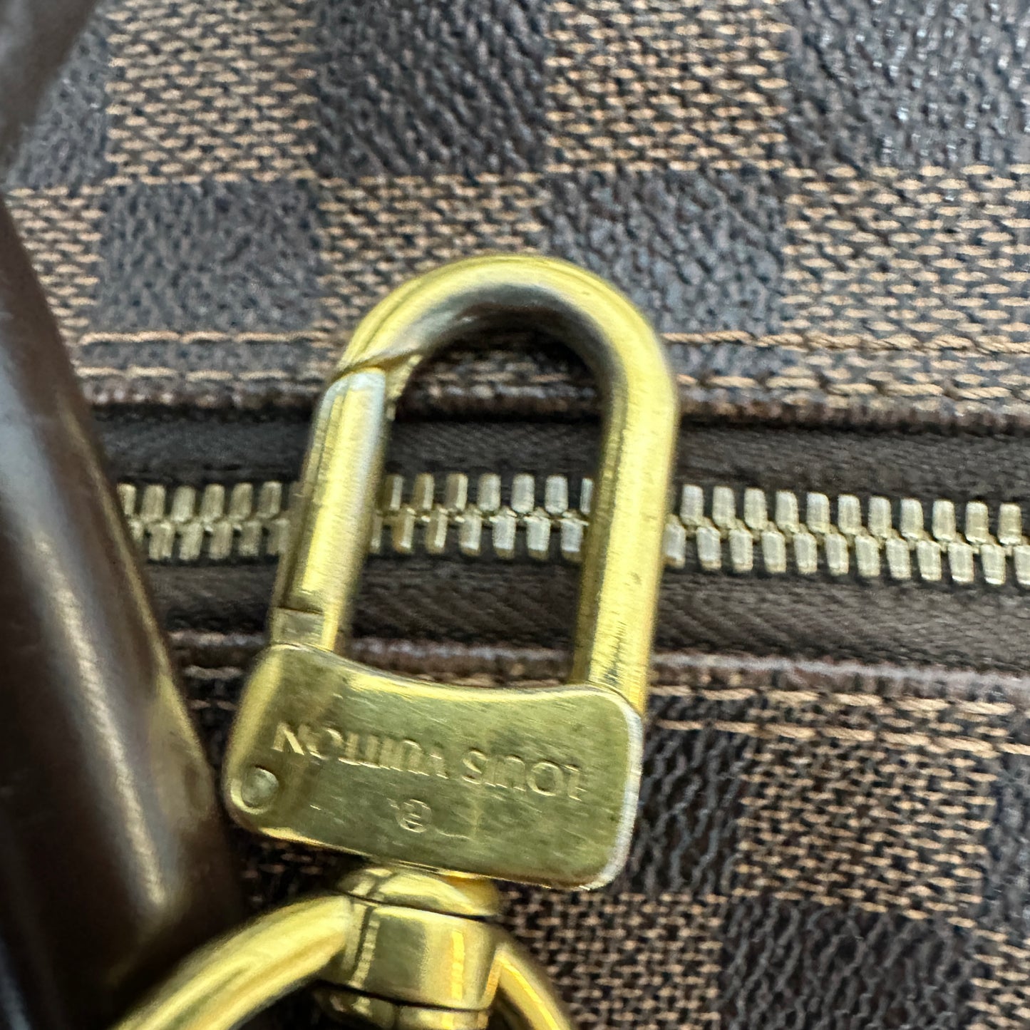 Louis Vuitton - Travel Bag - Damier Ebene coated canvas with leather trim - Brown - (large)