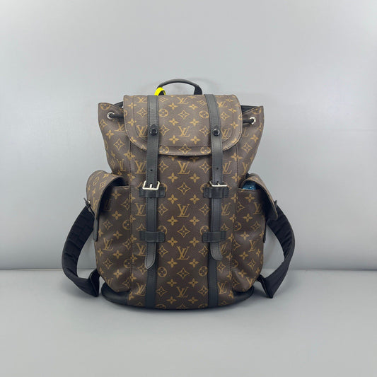 Louis Vuitton - Trekking Backpack - Monogram coated canvas with black leather trim - Brown - (large)