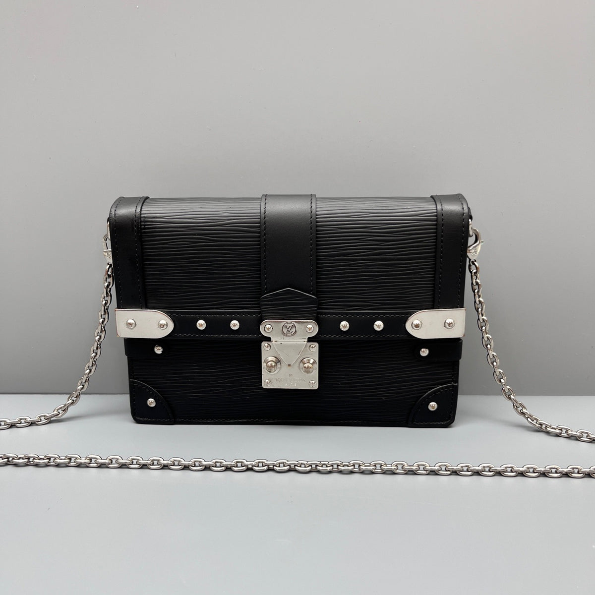 Louis Vuitton - Trunk Chain Bag - Leather - Black - (mini)