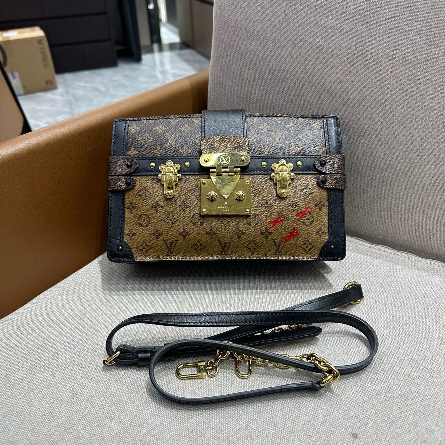 Louis Vuitton - Trunk Clutch - Leather - Brown - (mini)