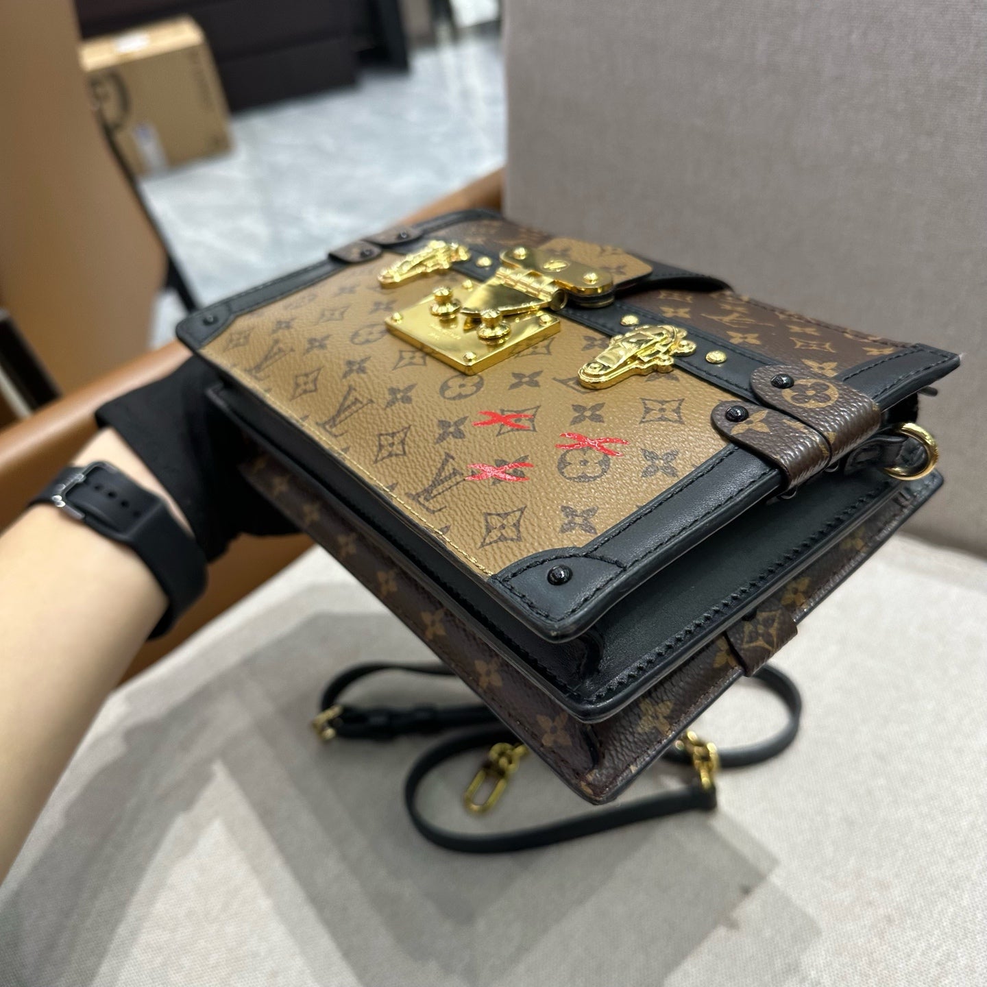 Louis Vuitton - Trunk Clutch - Leather - Brown - (mini)