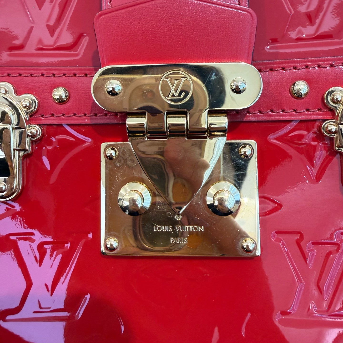 Louis Vuitton - Trunk Clutch - Patent leather - Red - (mini)