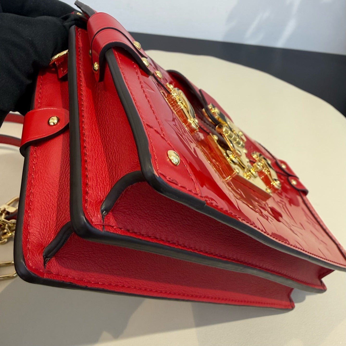 Louis Vuitton - Trunk Clutch - Patent leather - Red - (mini)