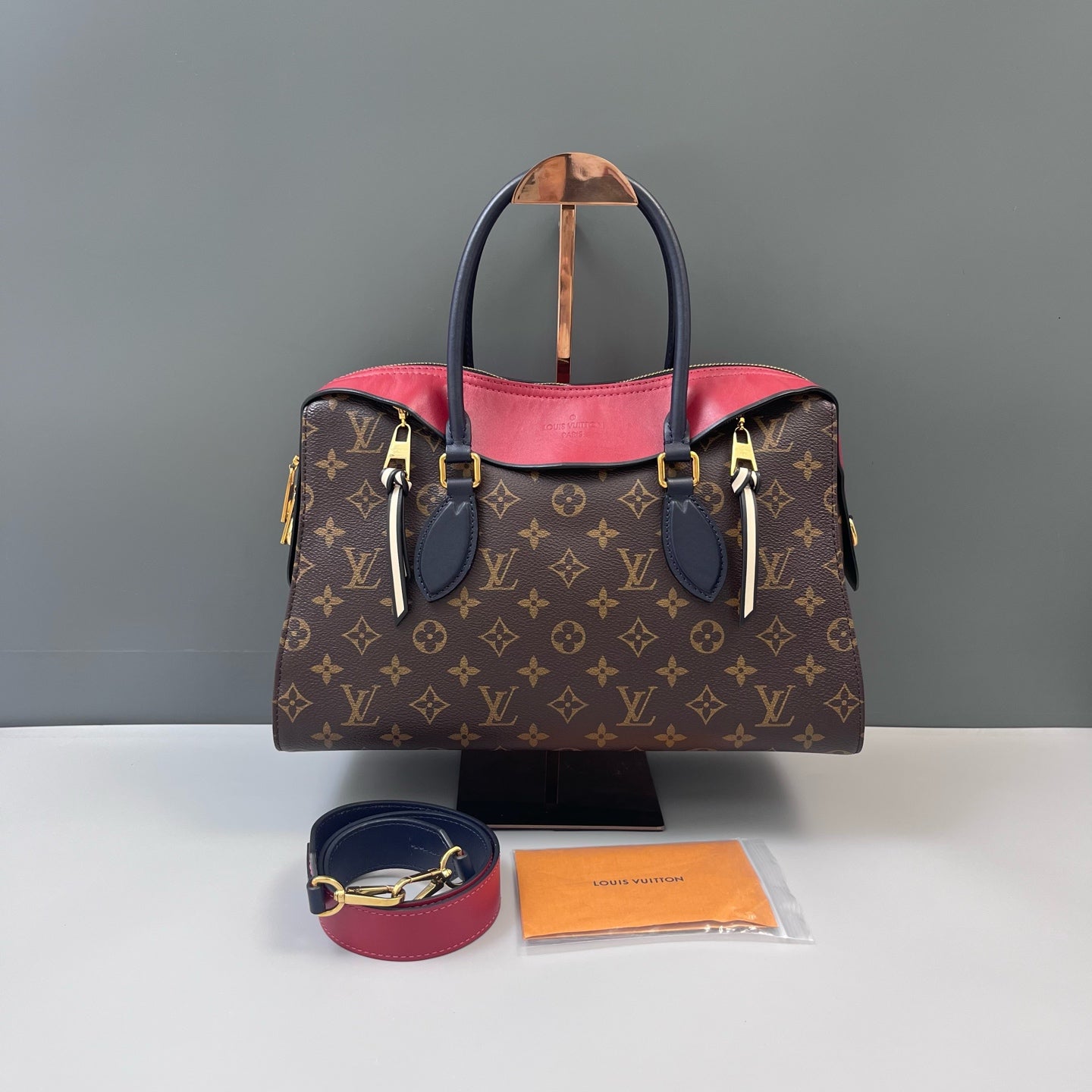 Louis Vuitton - Tuileries - Monogram canvas with leather trim - Multicolour (Brown, Pink, Navy) - (medium)