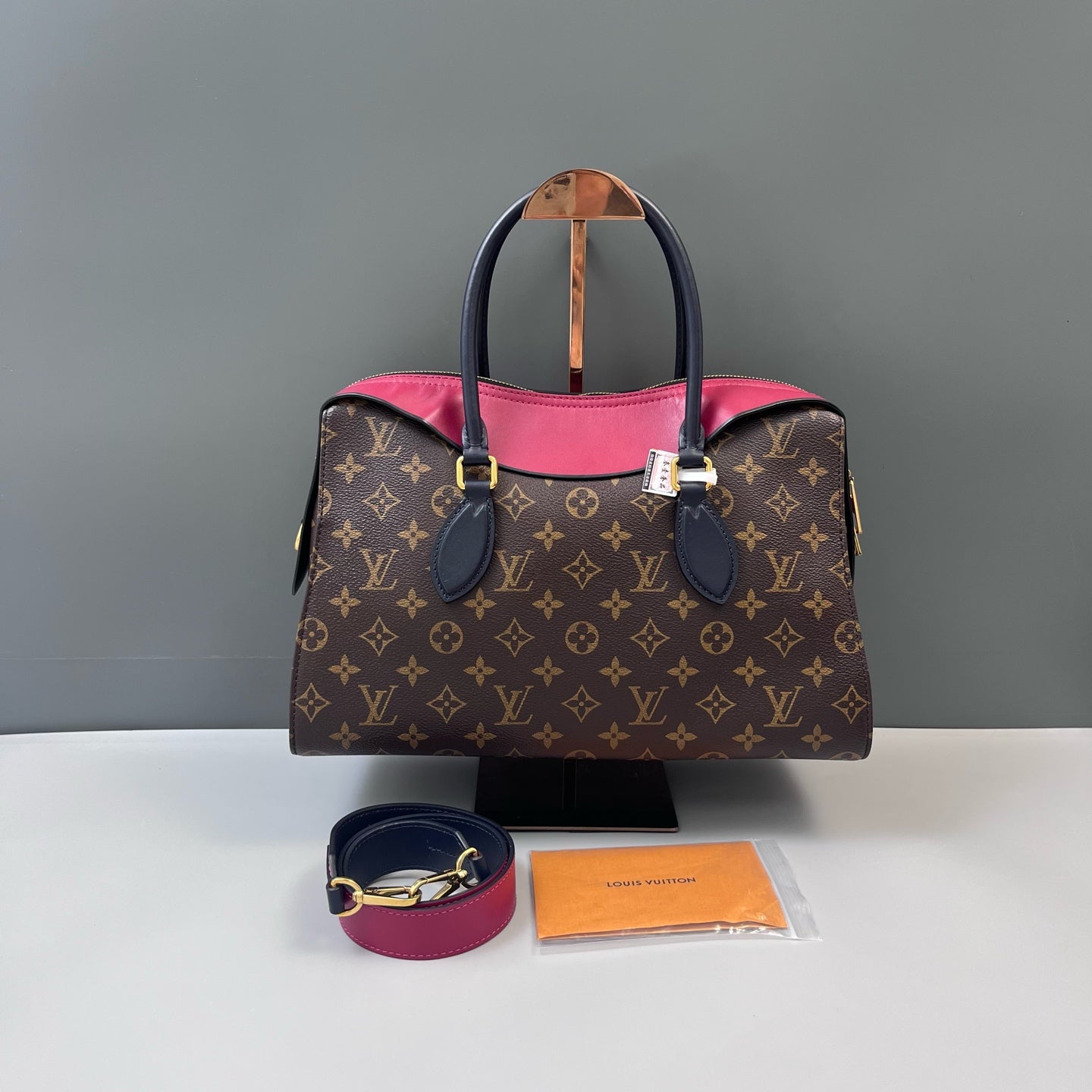 Louis Vuitton - Tuileries - Monogram canvas with leather trim - Multicolour (Brown, Pink, Navy) - (medium)
