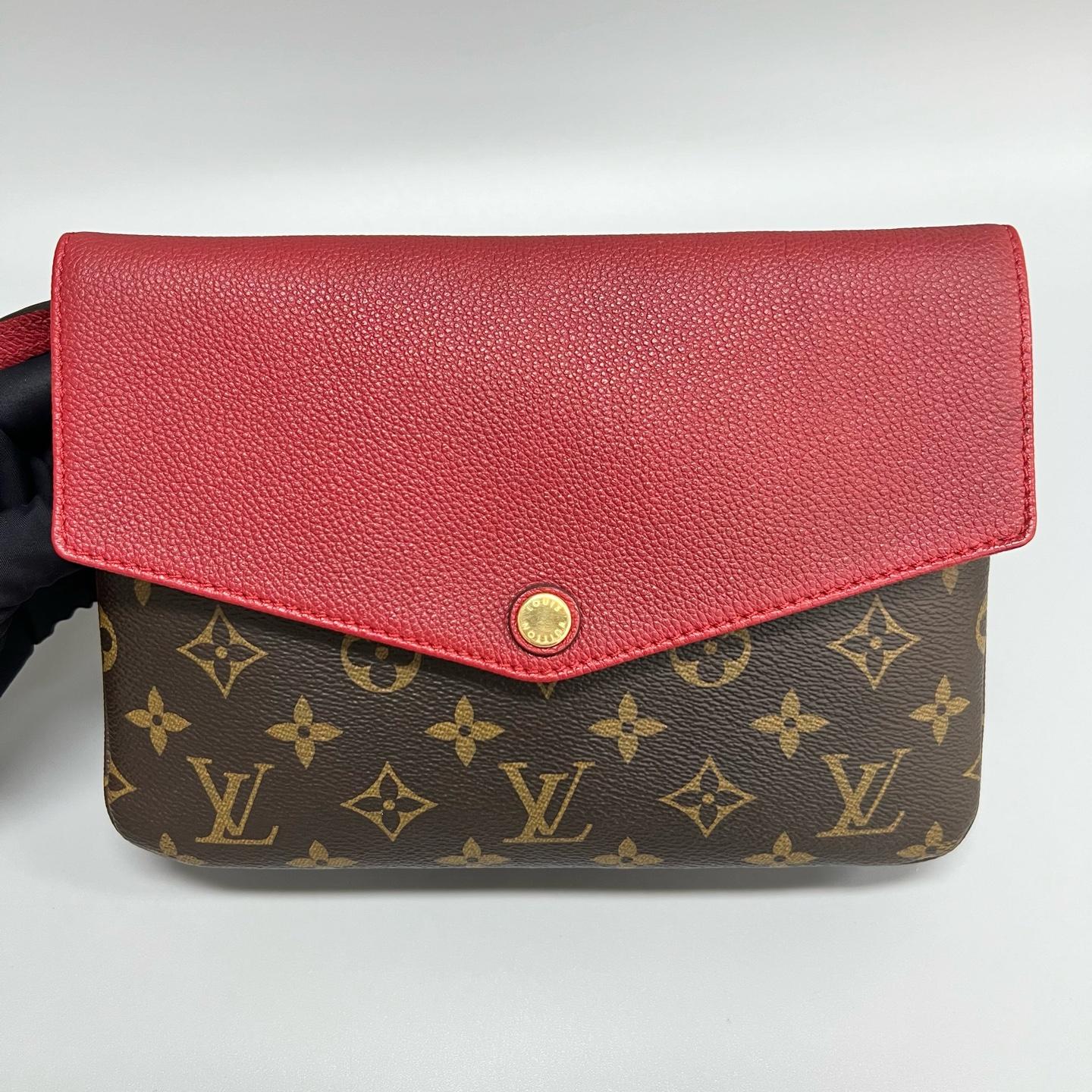 Louis Vuitton - Twice - Leather - Red - (mini)