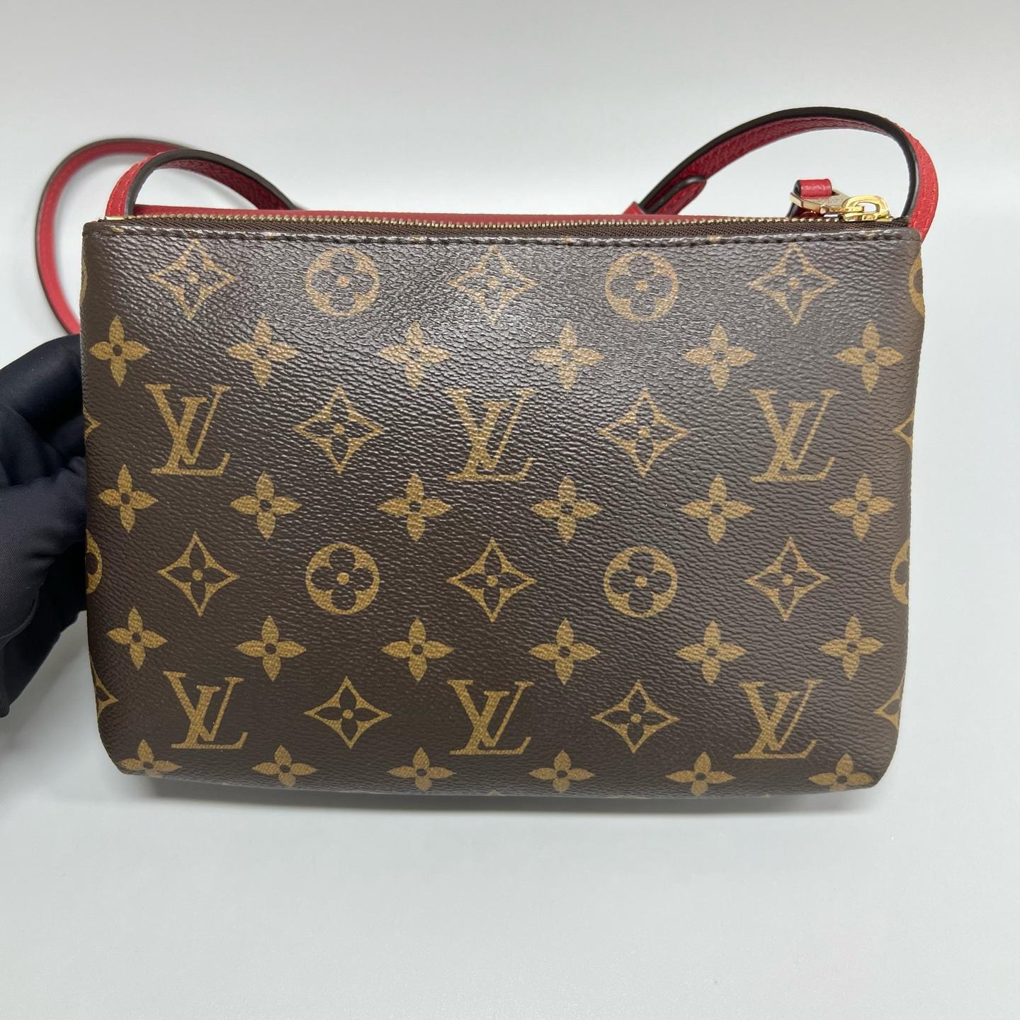 Louis Vuitton - Twice - Leather - Red - (mini)