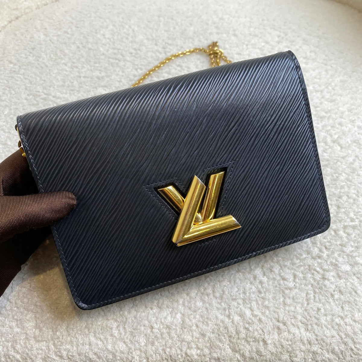 Louis Vuitton - Twist Belt WOC - Leather - Black - (mini)