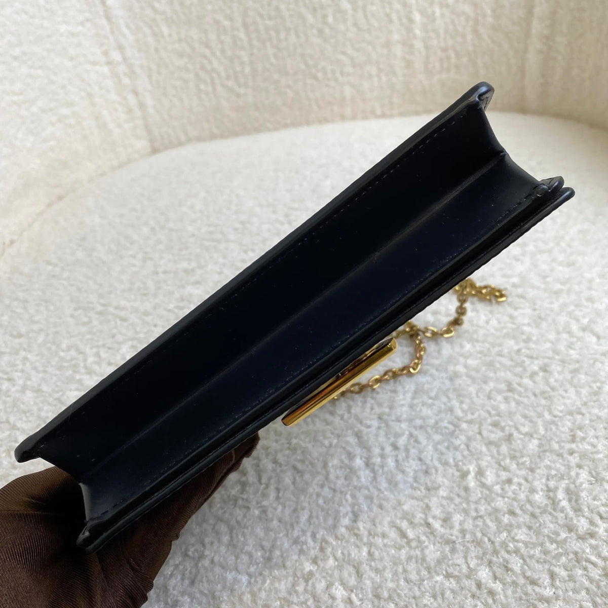 Louis Vuitton - Twist Belt WOC - Leather - Black - (mini)