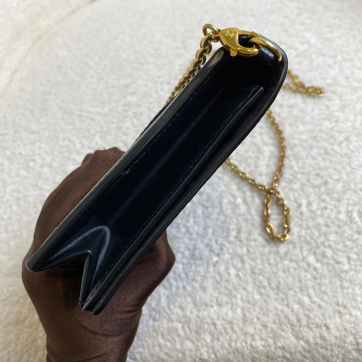 Louis Vuitton - Twist Belt WOC - Leather - Black - (mini)