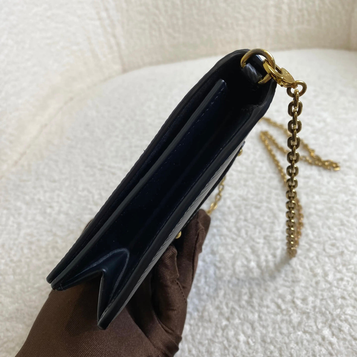 Louis Vuitton - Twist Belt WOC - Leather - Black - (mini)