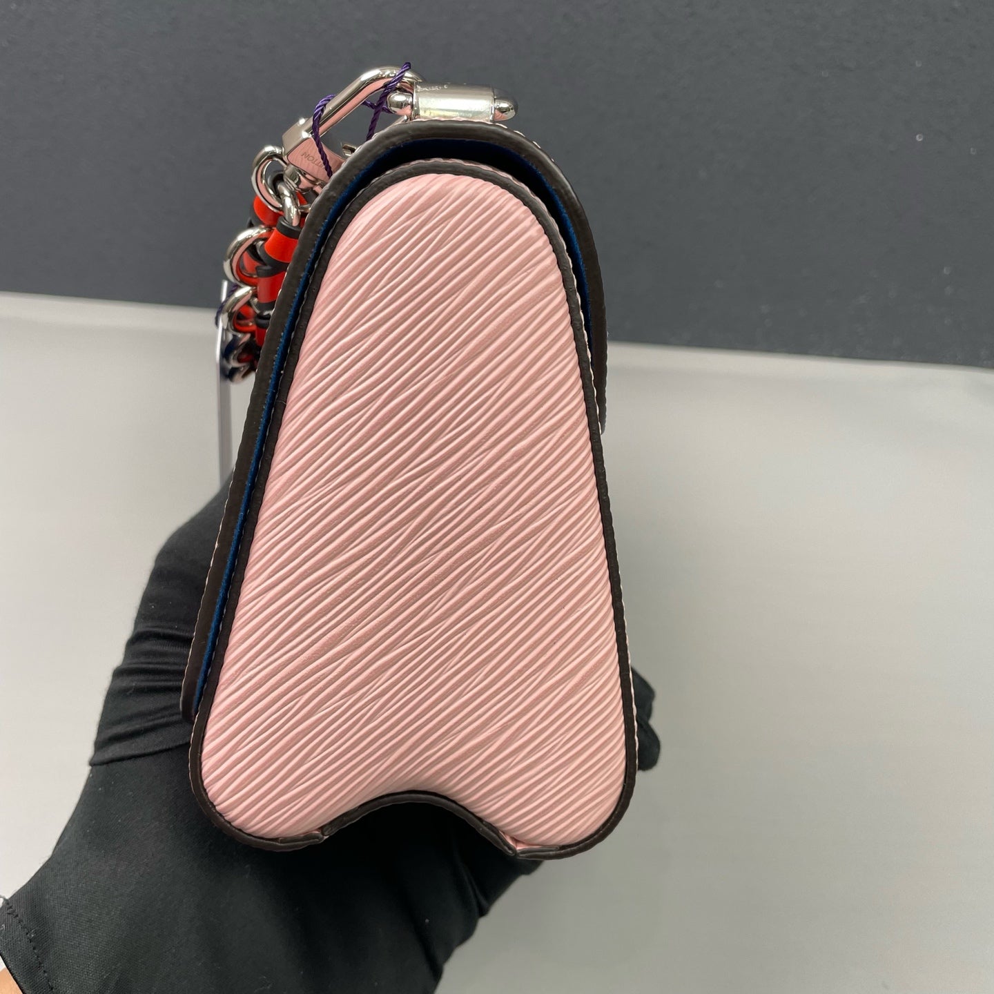 Louis Vuitton - Twist Chain Wallet - Epi leather - Pink with Silver-Tone Hardware - (mini)