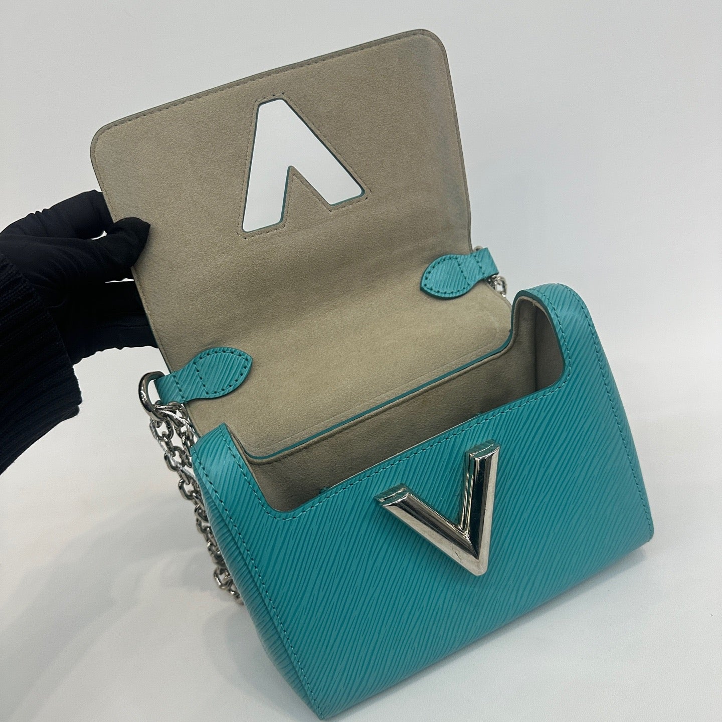 Louis Vuitton - Twist - Epi leather - Turquoise with Silver-Tone Hardware - (mini)