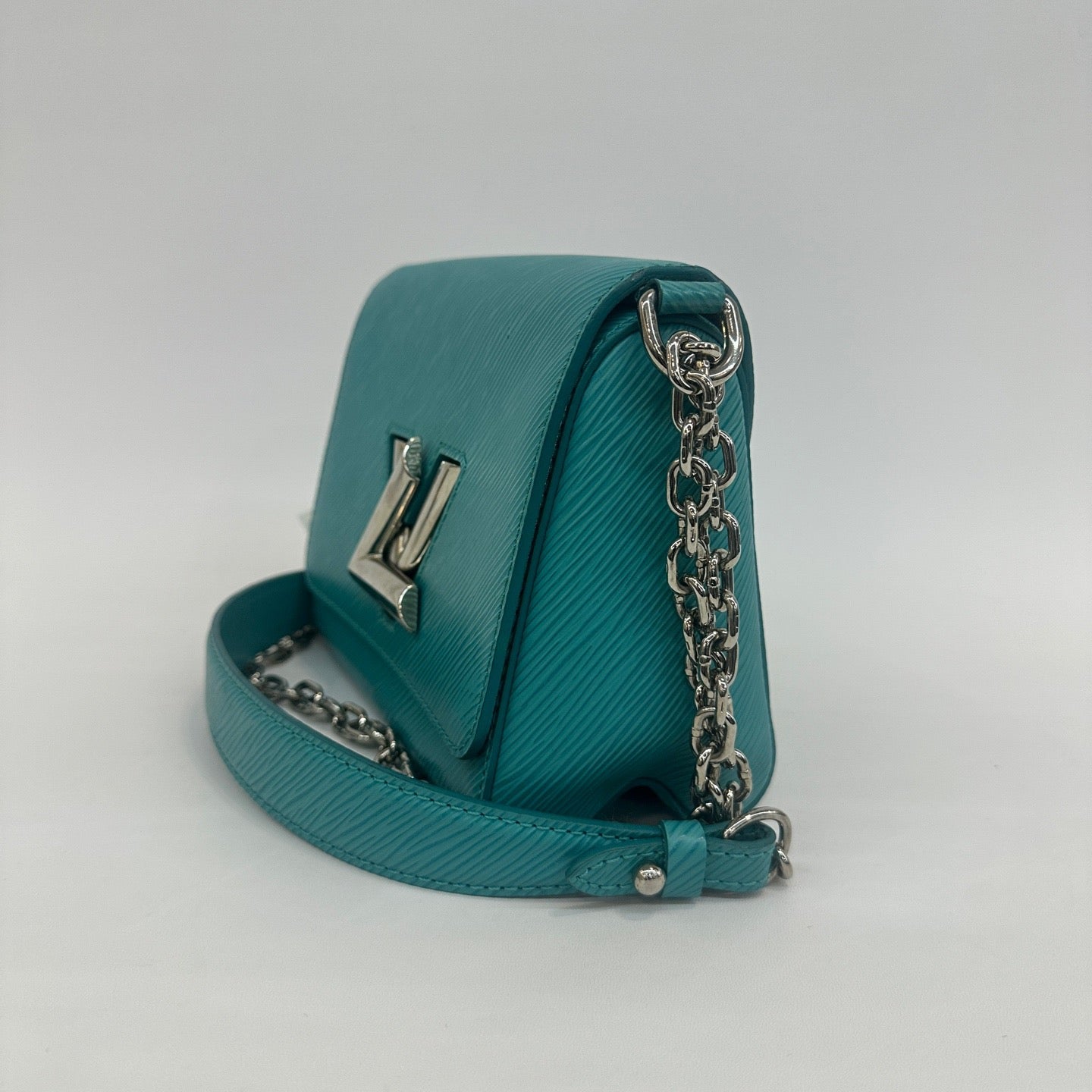 Louis Vuitton - Twist - Epi leather - Turquoise with Silver-Tone Hardware - (mini)