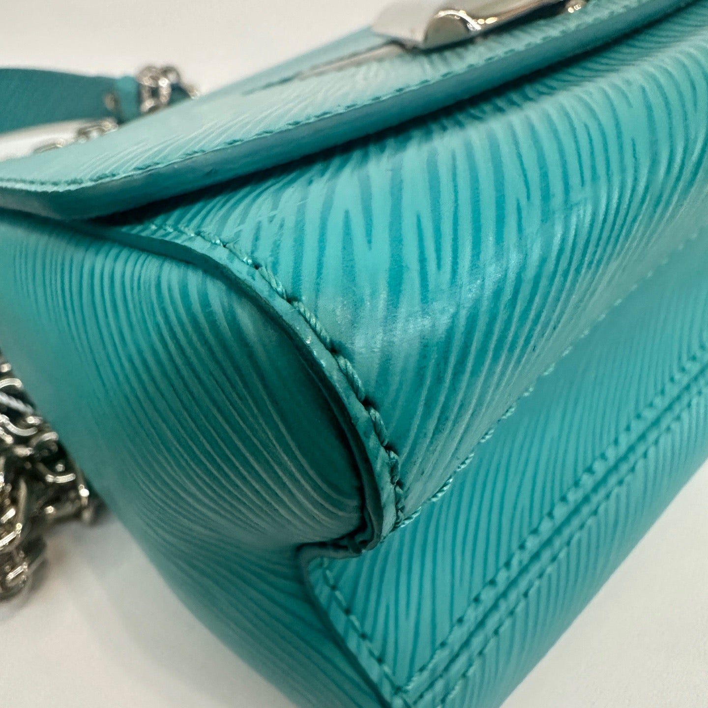 Louis Vuitton - Twist - Epi leather - Turquoise with Silver-Tone Hardware - (mini)