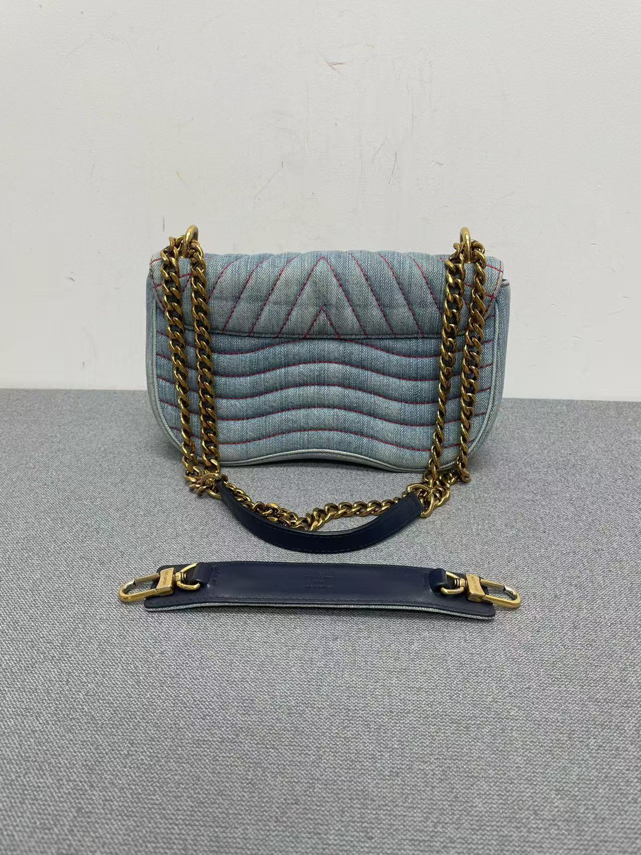Louis Vuitton - Twist Flap Bag - Denim - Blue - (mini)