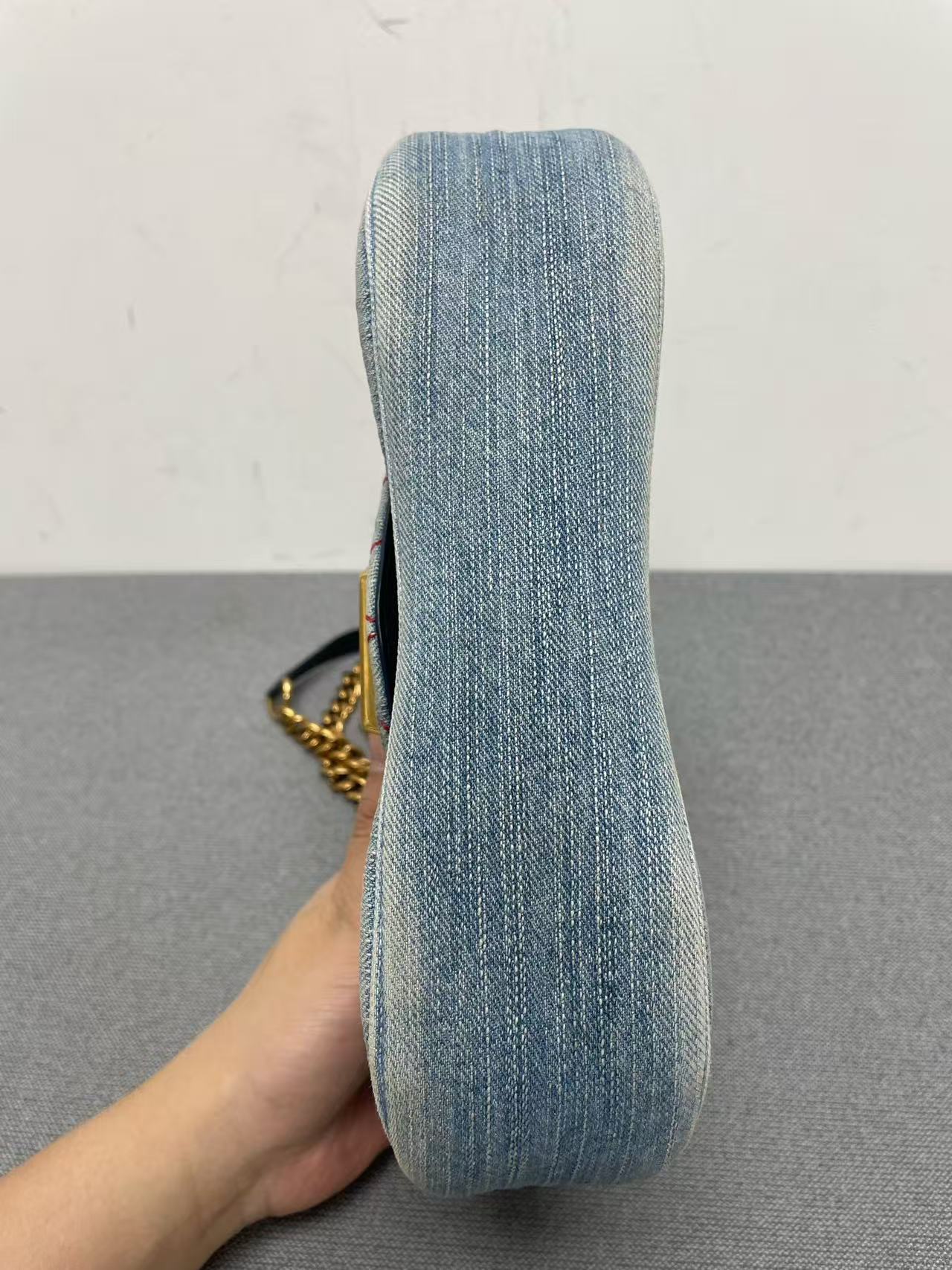 Louis Vuitton - Twist Flap Bag - Denim - Blue - (mini)