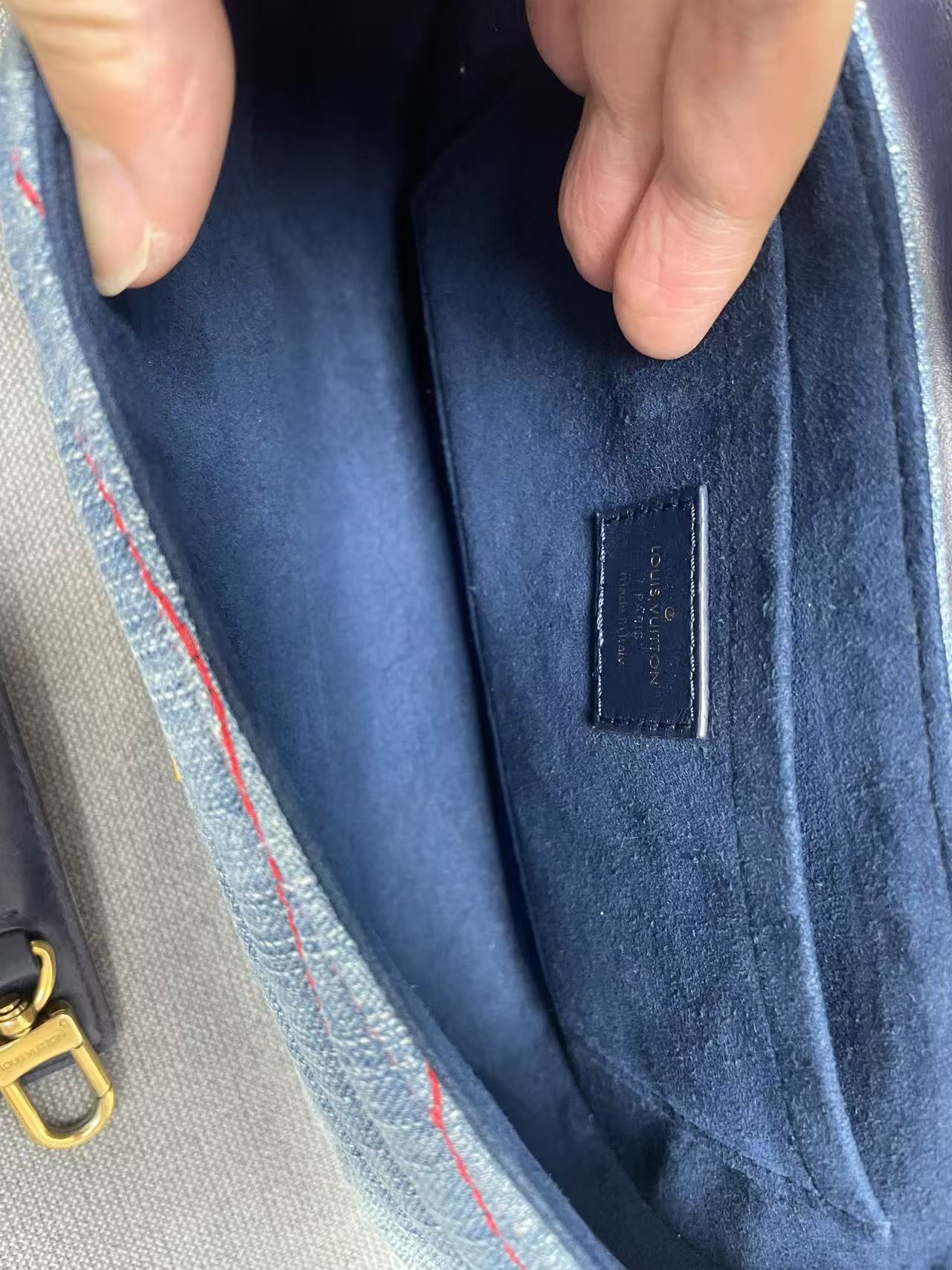 Louis Vuitton - Twist Flap Bag - Denim - Blue - (mini)