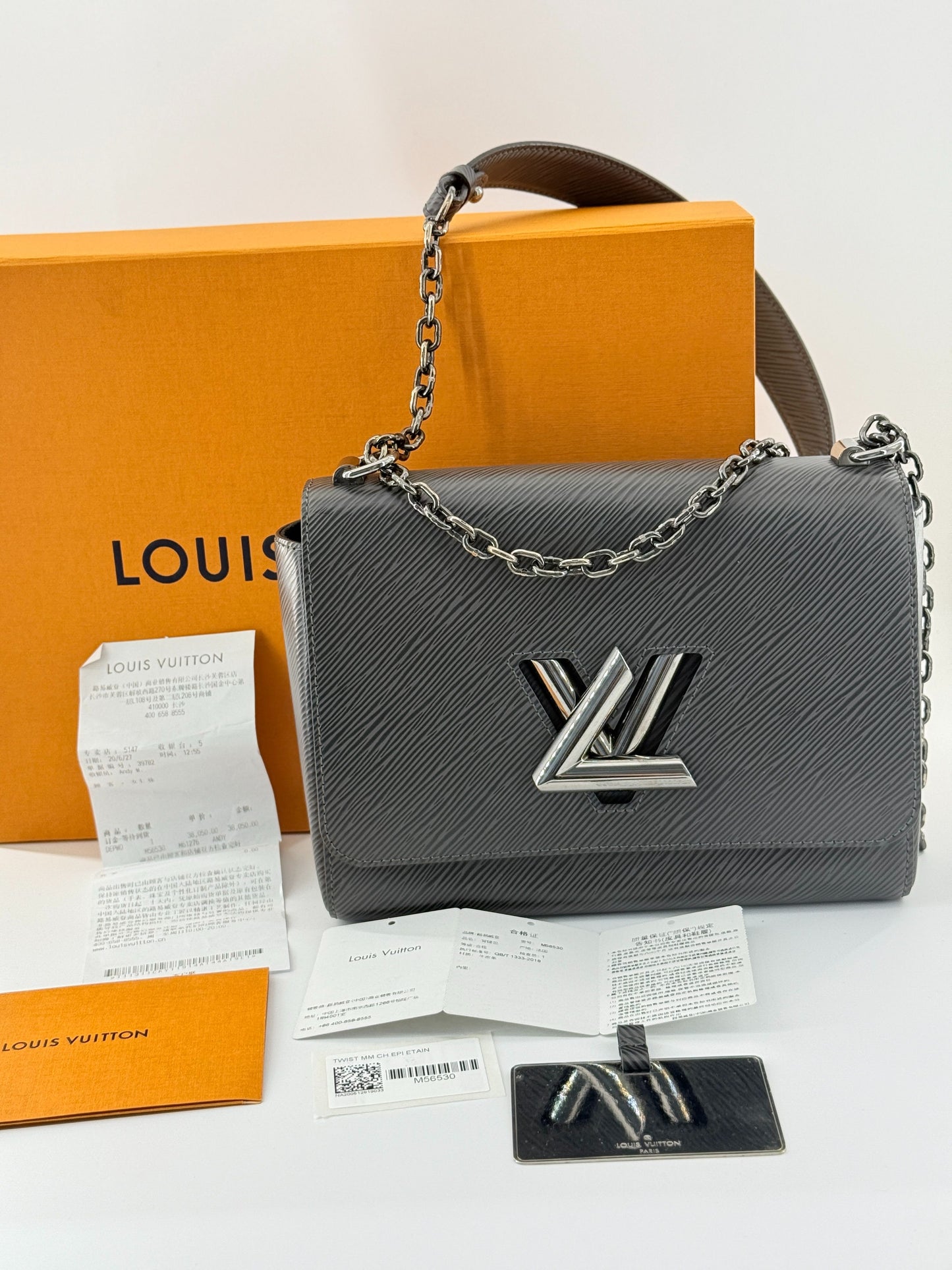 Louis Vuitton - Twist - Leather - Grey - (small)