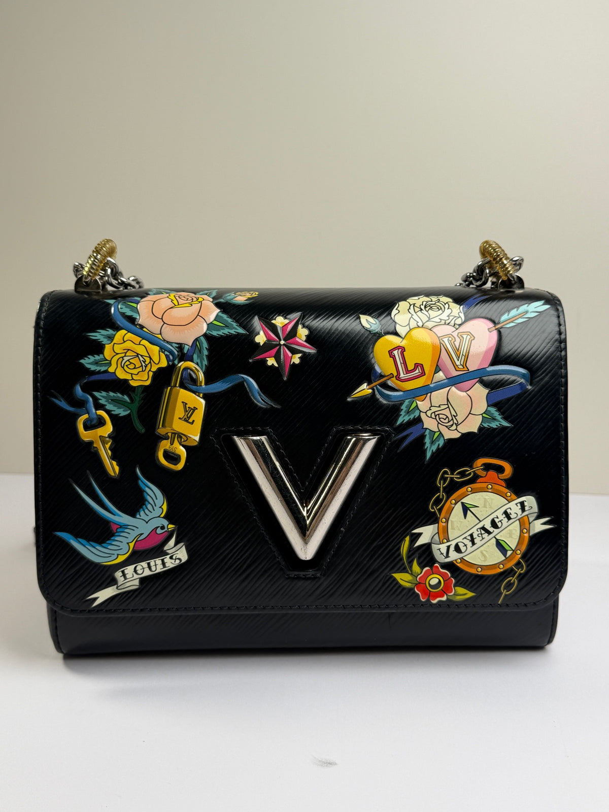 Louis Vuitton - Twist Medium - Leather - Black - (medium)