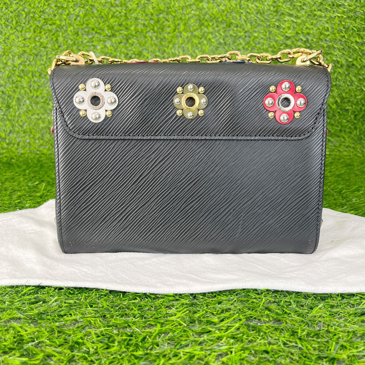Louis Vuitton - Twist Medium - Leather - Black - (Medium)