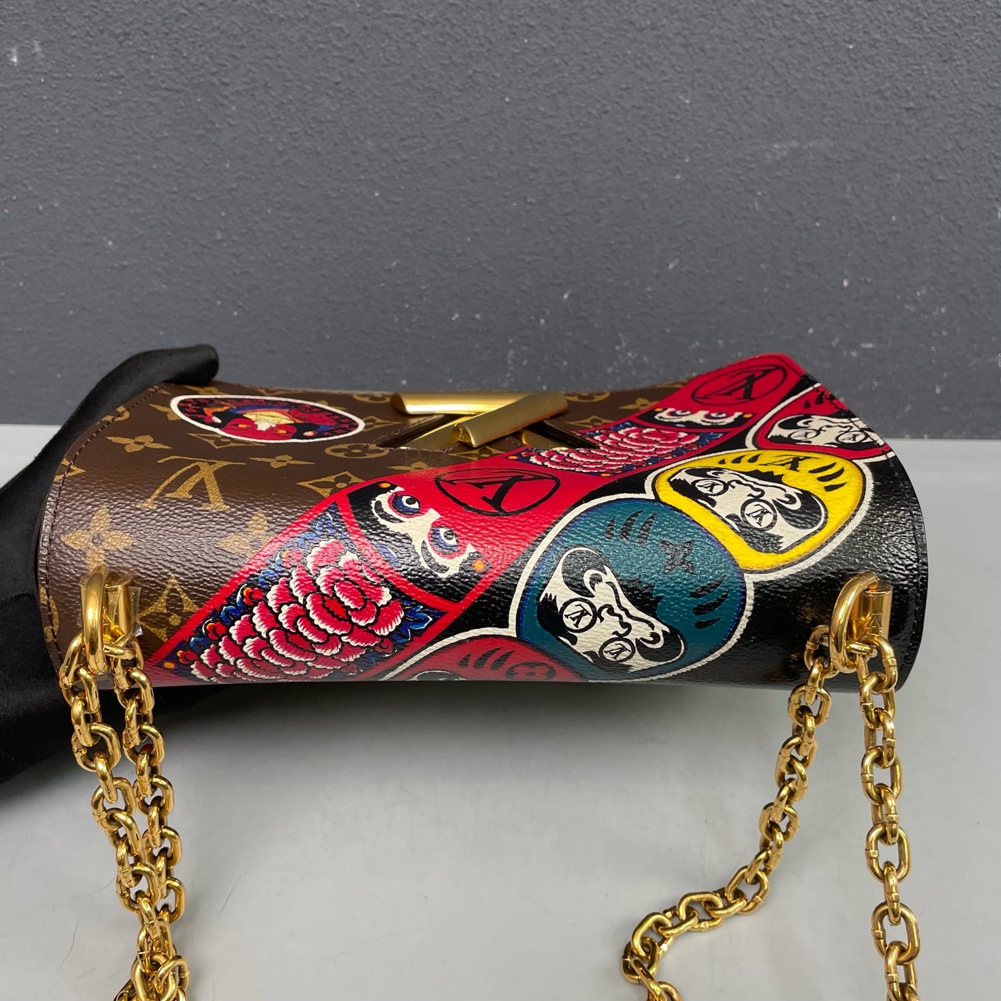 Louis Vuitton - Twist MM Kansai Yamamoto Face Limited Edition - Monogram canvas and Epi leather - Brown, Multicolour, and Green with Gold-Tone Hardware - (medium)