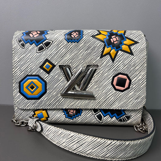 Louis Vuitton - Twist MM with Geometric Patches - Epi Leather - Grey and Multicolour - (Medium)