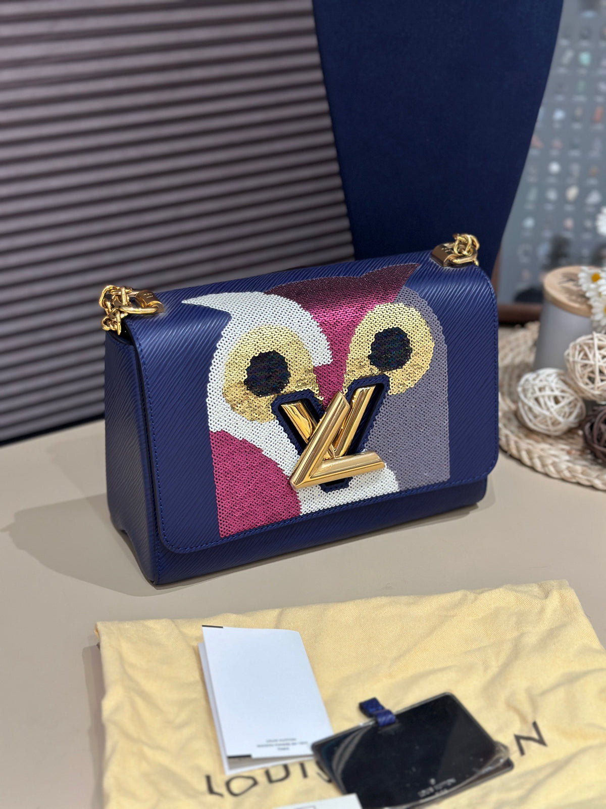Louis Vuitton - Twist Owl - Leather - Blue - (mini)