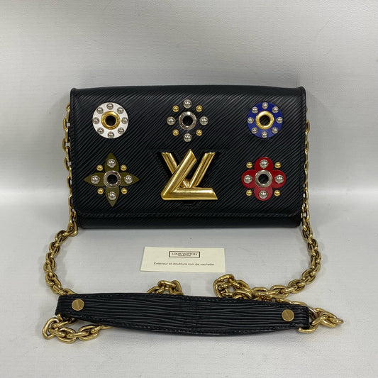 Louis Vuitton - Twist Wallet on Chain - Epi leather - Black with multicolour studs - (mini)