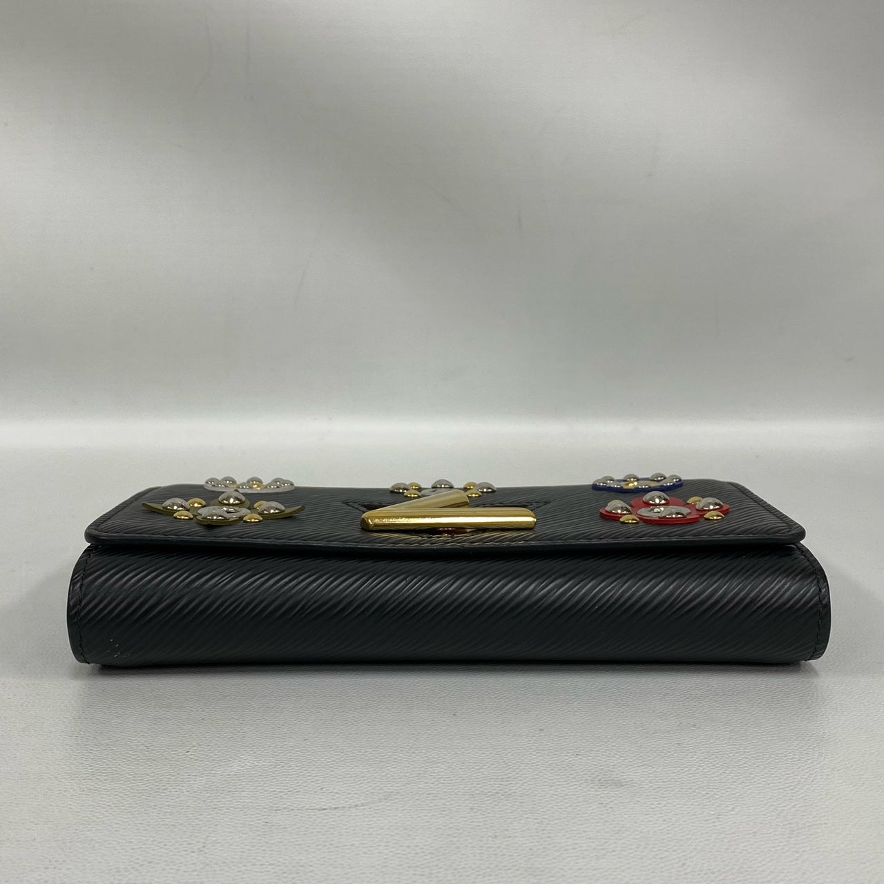 Louis Vuitton - Twist Wallet on Chain - Epi leather - Black with multicolour studs - (mini)
