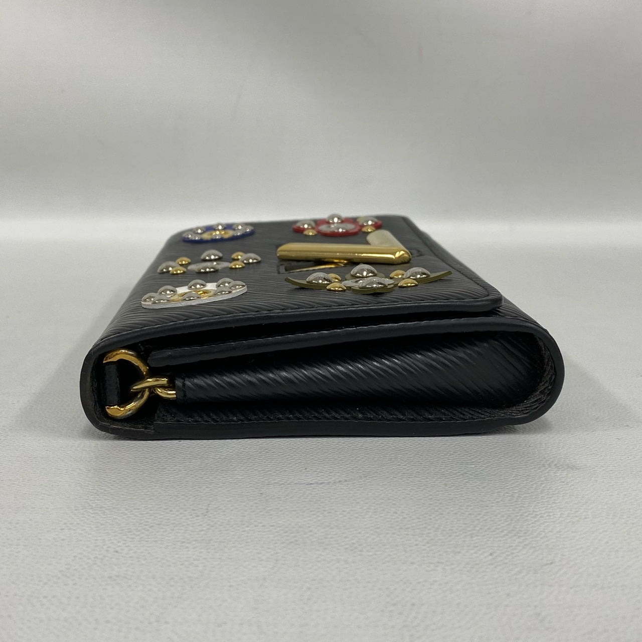 Louis Vuitton - Twist Wallet on Chain - Epi leather - Black with multicolour studs - (mini)