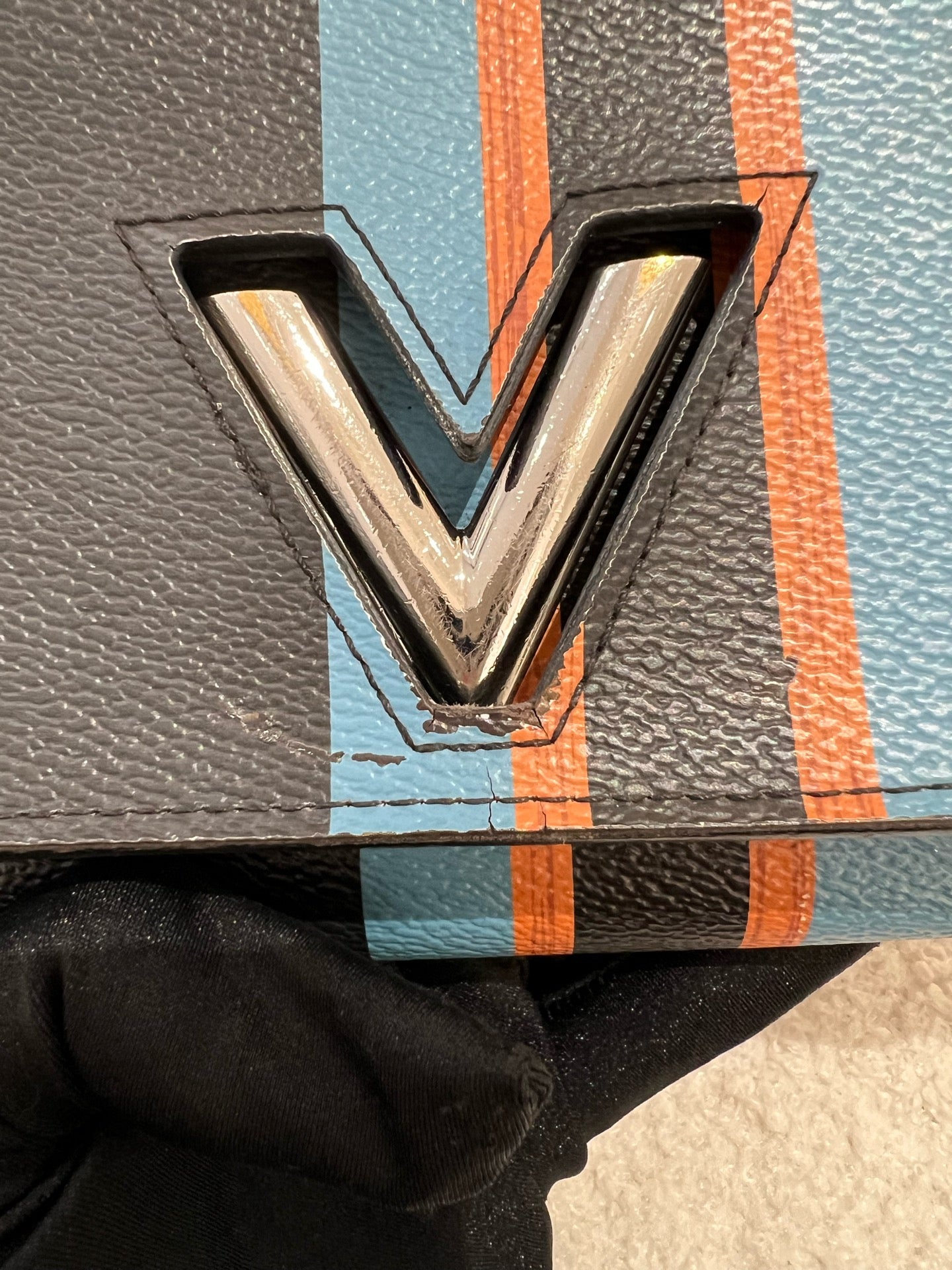 Louis Vuitton - Twist Wallet on Chain - Monogram coated canvas and Epi leather - Brown, Black, Blue, and Orange - (mini)