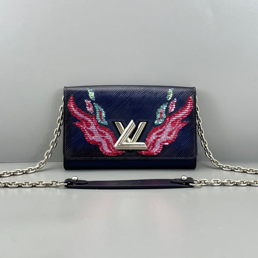 Louis Vuitton - Twist WOC Flame Sequins - Leather - Navy - (mini)