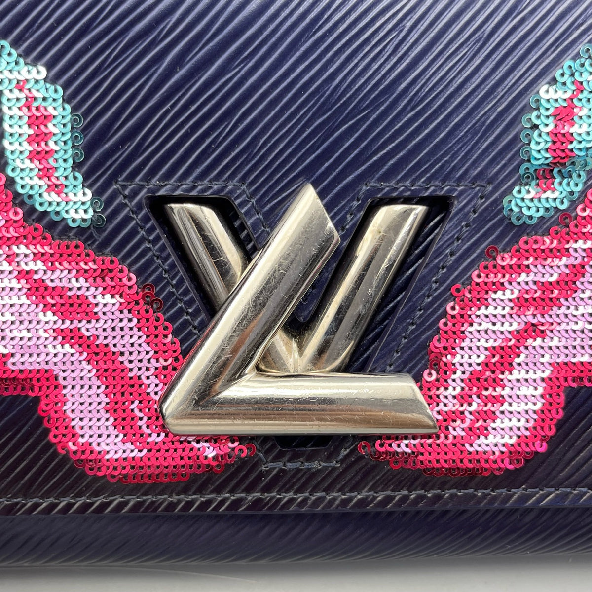 Louis Vuitton - Twist WOC Flame Sequins - Leather - Navy - (mini)