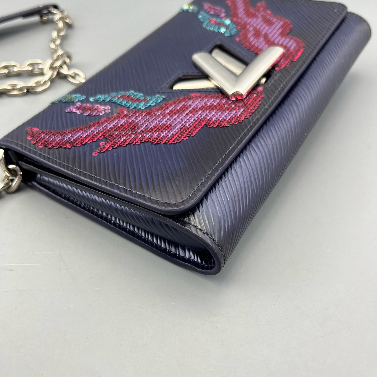 Louis Vuitton - Twist WOC Flame Sequins - Leather - Navy - (mini)