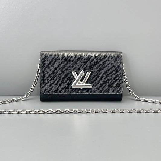 Louis Vuitton - Twist WOC - Leather - Black - (mini)
