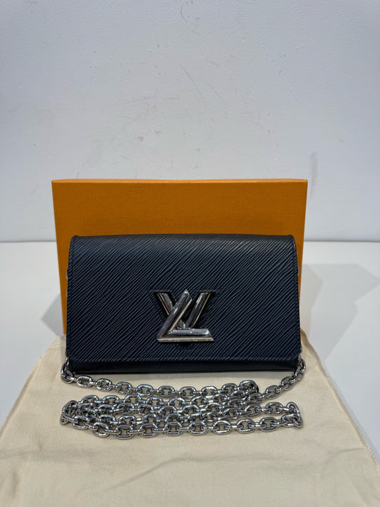Louis Vuitton - Twist WOC - Leather - Black - (mini)